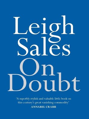 cover image of On Doubt
